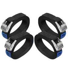 Sangle à Griffe Sangle d'arrimage Sangle de Fixation - Noir - 1m 2,5m 4m 6m