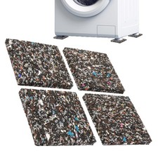 4 Pièces Tapis AntiVibration pour LaveLinge, SècheLinge