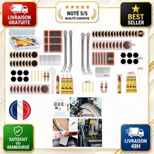 Kit réparation crevaison vélo 55 pièces rustines colle outils AONAT
