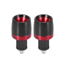 2pcs 17mm Guidon Embouts Bouchon Barre Terminal pour Moto Rouge