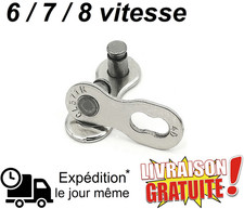 Attache Rapide 6/7/8 Vitesses, Maillon Rapide Chaine Vélo Maillon De Chaîne De V