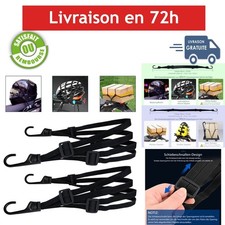 Lot de 2 Sangles Élastiques pour Vélo et Moto - Tendeurs à Bagages