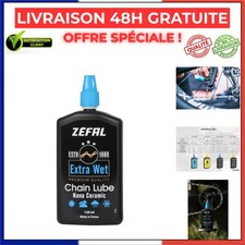Lubrifiant chaîne vélo ZEFAL Extra Wet Lube 120 ml céramique