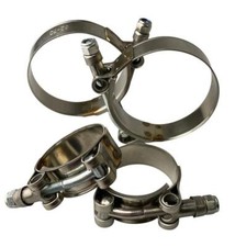 Collier de serrage pour tuyau T-Bolt en Acier Inoxydable Boltza, 4 Pièces