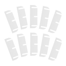10Pcs Cales pour Charnière de Porte, 3.5" Entretoises Plastique Blanc 3 Fentes