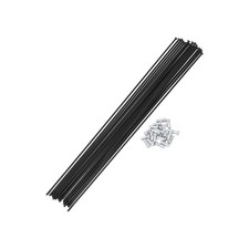 14G Poignée Vélo 285mm pour Roue Rayons Carbone Acier Noir 20 Ensemble